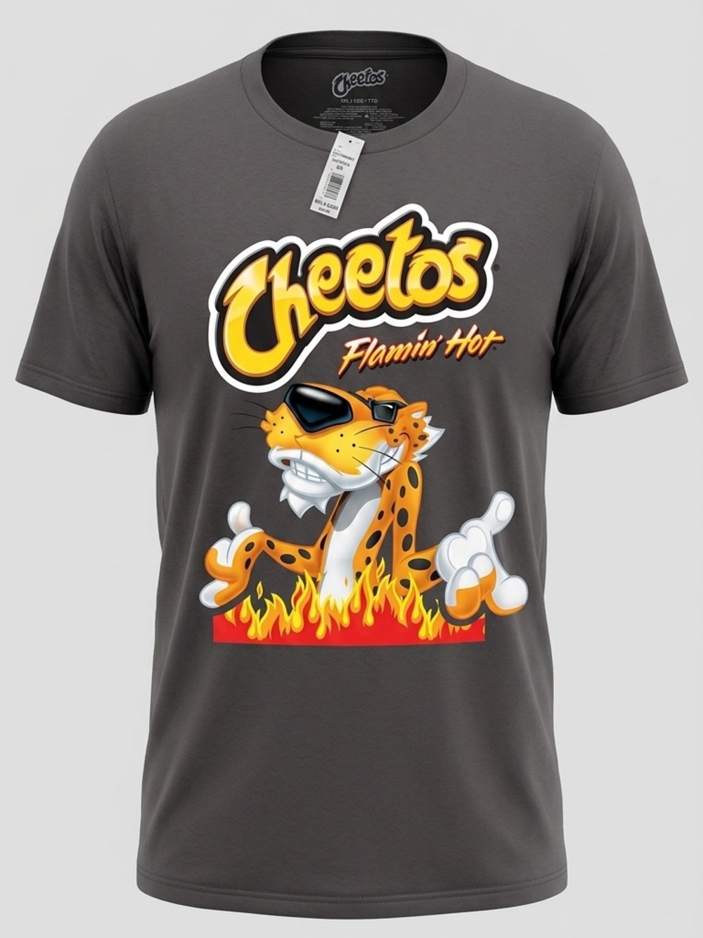 Flamin' Hot Graphic T-Shirt - Charcoal 2X